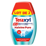 Teraxyl dentifrice 2 en 1 haleine pure 75ml x2