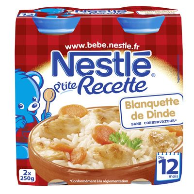 Nestle P'tite recette blanquette de dinde etape 4 - Pots 2x250g