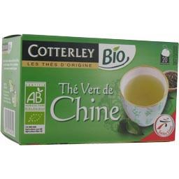 Cotterley bio, The vert de chine BIO, la boite de 20 sachets - 30 gr