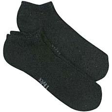 Lot de 2 paires de socquettes de sport invisibles avec semelle en bouclette U OXYGN, taille 37-41, noir