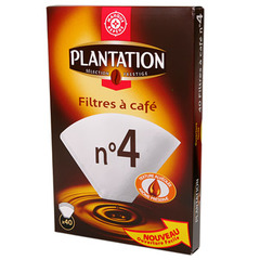 Filtres cafe n°4 Plantation x40