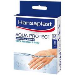 Pansement aqua protect spécial mains HANSAPLAST, boîte de 16