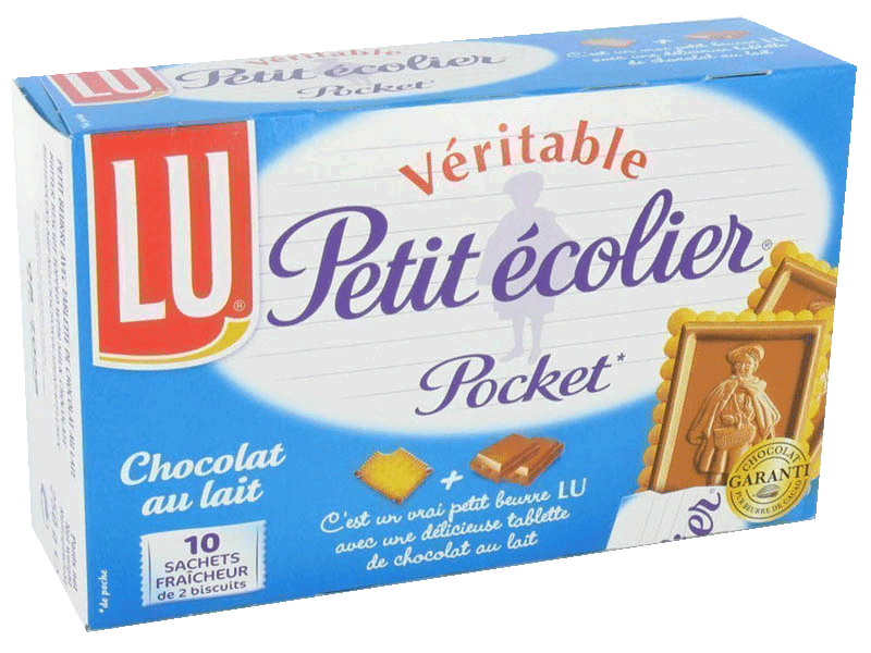 Biscuits Lu Petit Ecolier Chocolat lait pocket 250g