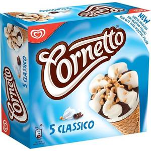 Cornetto standard vanille x5 -450ml