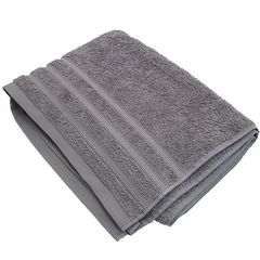 lot de 2 serviettes invites ecolabel gris clair