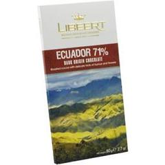 Libeert Chocolat noir Ecuador 71% la tablette de 80 g