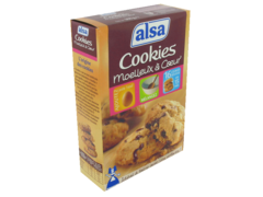 Preparation pour cookies nature et aux pepites de chocolat ALSA, 300g