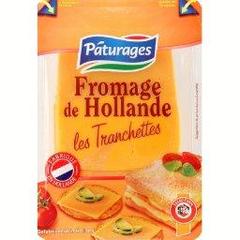 Les tranchettes, fromage de Hollande, fromage au lait pasteurise, x8, la barquette, 200g