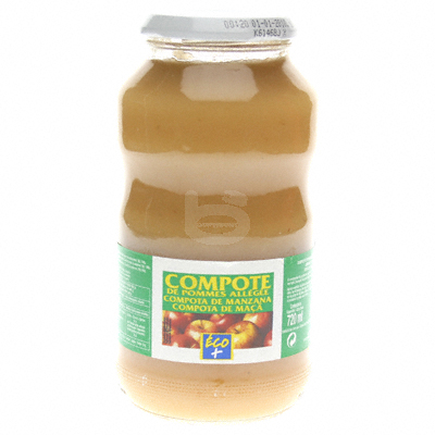 Compote pommes Eco+ Allégées sucres - 720g