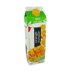 Auchan jus d'orange mangue 1l