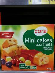 Cora 10 mini cakes aux fruits riches en fruits 300g