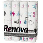 Renova design papier hygienique decore rouleau x40