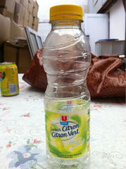 Eau de source citron citron vert sans sucre U, 50cl