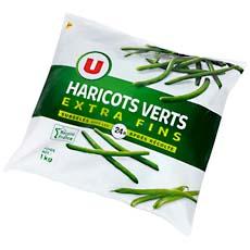 Haricots verts extra fins U, 1kg