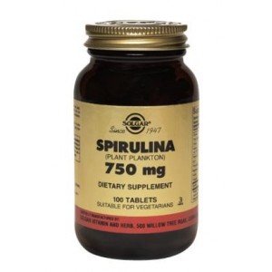 Solgar Spiruline 750 mg 100 Comprimés