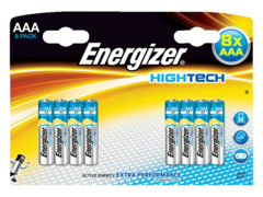8 Piles alcalines High Tech LR03 ENERGIZER