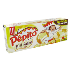 PEPITO Mini Rollos au chocolat blanc, 6 pieces, 225g