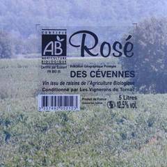 Vin de Pays des Cevennes rose VIGNERONS DE TORNAC, 5l