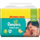 Pampers Couches baby-dry taille 3 (midi) 5-9 kg Le méga pack de 100
