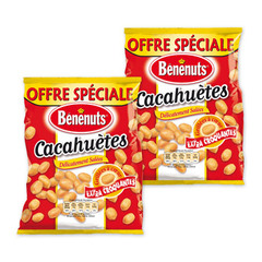 Benenuts cacahuetes grillees salees 2x220g os