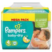 Pampers babydry couches bébé megapack t4 maxi x86