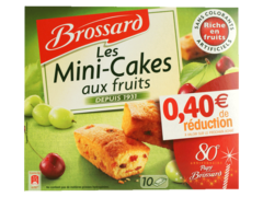 Mini cakes aux fruits Brossard x10 300g