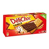 Delacre Délichoc - Biscuits sablé chocolat noir les 6 sachets de 2 biscuits - 150 g