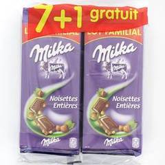 Milka chocolat au lait et noisettes 7x100g