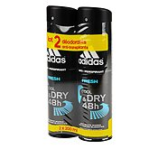Adidas deodorant homme cool dry fresh 2x200ml dont 50% /2eme