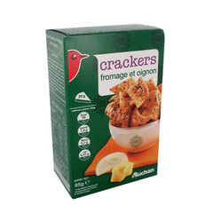 Auchan crackers ondules fromage et oignon 65g