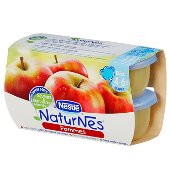 Nestle naturnes pommes 4 x 130g