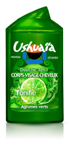 Ushuaia douche/shampooing/visage homme agrumes 250ml