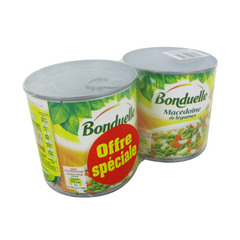 Macédoine de légumes BONDUELLE boîte 2x1/2 530g