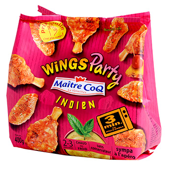 Wings party indien Maitre Coq 400g