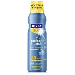 Nivea sun, Brume protectrice rafraichissante protect & refresh fps50 , le spray de 200 ml