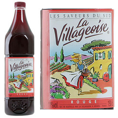 Vin de table de France rouge LA VILLAGEOISE, 11°, 1,5l