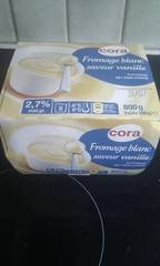 Cora fromage blanc saveur vanille 2,7%MG 8 x 100g