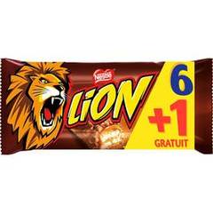 Barres chocolatées Lion Nestlé 6 x42g + 42g