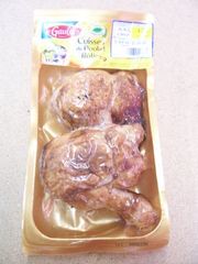 Cuisses de poulet roti LE GAULOIS, 2 pieces 380 g