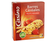 Barres cerealieres fruits rouges