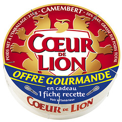Camembert Coeur de lion Lait pasteurise 45%mg 250g