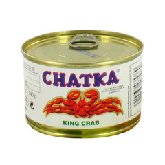 Crabe Royal au naturel 40% de pattes CHATKA, 140g