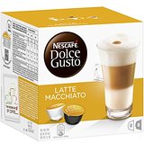 Nescafé Dolce Gusto Latte Machiato 16 Capsules, 8 servings (Pack of 3, Total 48 Capsules, 24 servings)