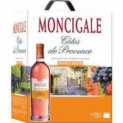 Moncigale Côteaux de provence, vin rosé la fontaine à vin de 5 L