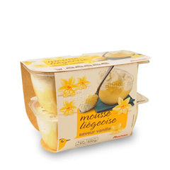 Mousse liegeoise vanille Auchan 8 * 80 GRAM-Cagnottez 5%