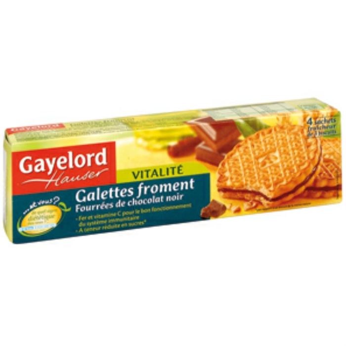 Gayelord Hauser galettes froment chocolat noir 180g