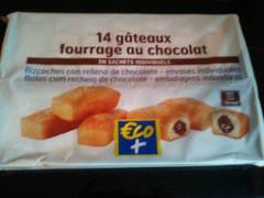 Gateaux fourrage chocolat Eco+ x14 - 420g