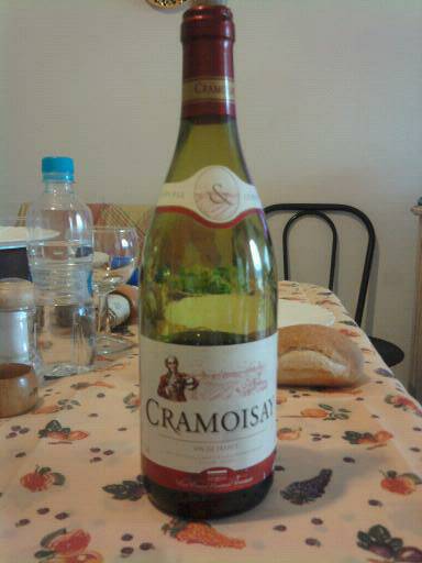 Vin de table de France rouge CRAMOISAY, 75cl