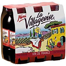 Vin de table de France rouge LA VILLAGEOISE, 11°, 6x25cl