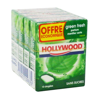 Chewing-gums sans sucre menthe verte Green Fresh